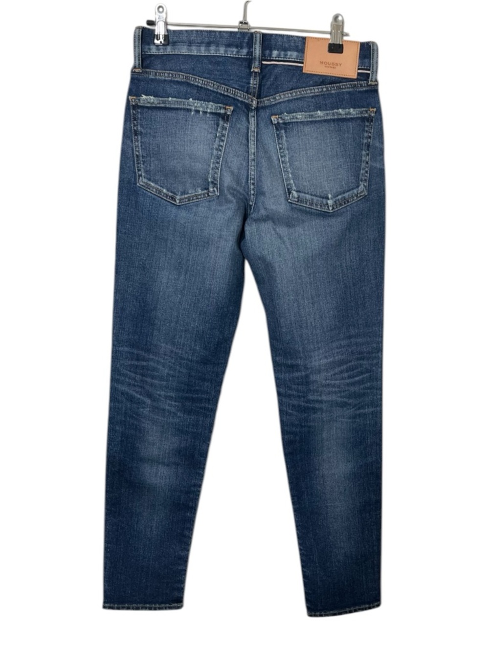 MOUSSY VINTAGE Edgerton Skinny Women's 26 Dark Blue Casual Selvedge‎ Denim New - Picture 5 of 14